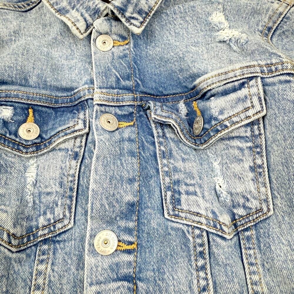 Art Class Distressed Denim Jacket - Picture 3 of 5